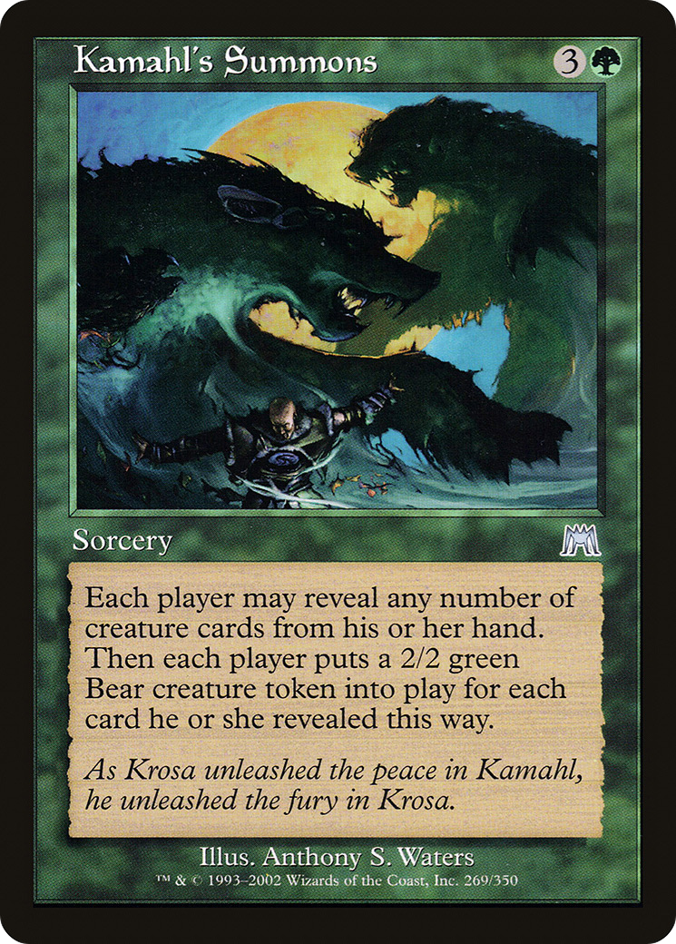 Kamahl's Summons (ONS-269) - Onslaught Foil - Premium MTG Single from Wizards of the Coast - Just $0.58! Shop now at Game Crave Tournament Store