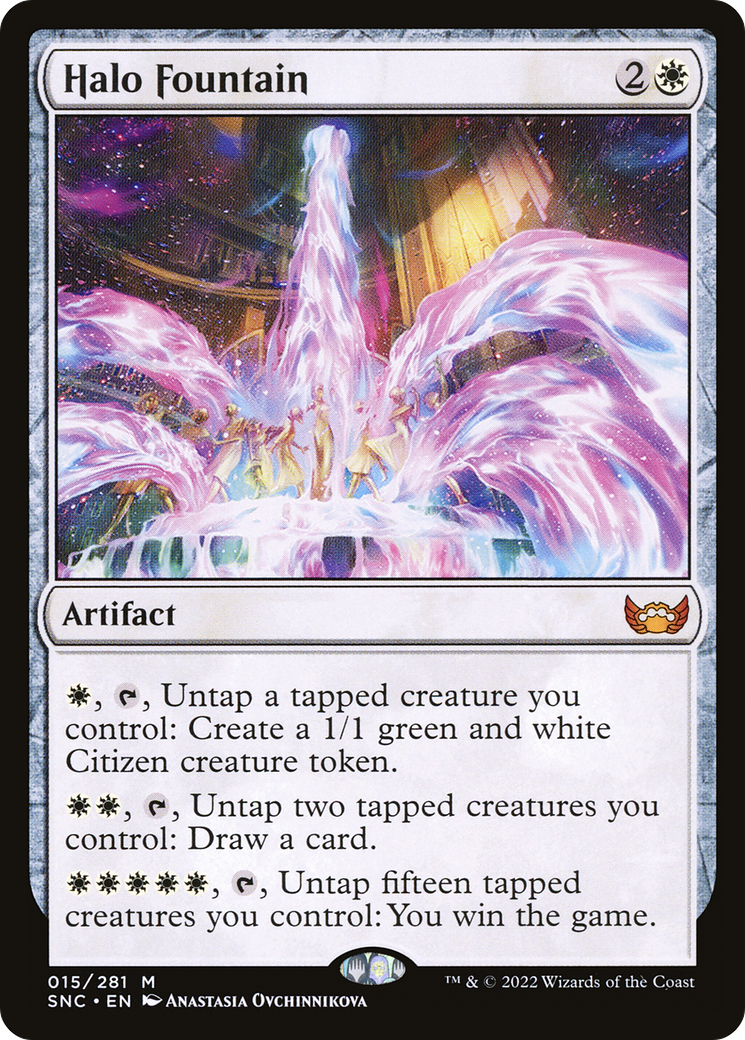 Halo Fountain (SNC-015) - Streets of New Capenna - Premium MTG Single from Wizards of the Coast - Just $4.58! Shop now at Game Crave Tournament Store