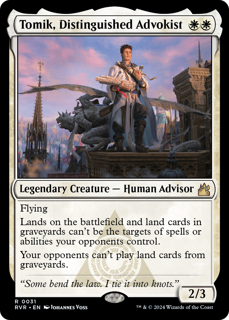 Tomik, Distinguished Advokist (RVR-031) - Ravnica Remastered - Premium MTG Single from Wizards of the Coast - Just $0.08! Shop now at Game Crave Tournament Store