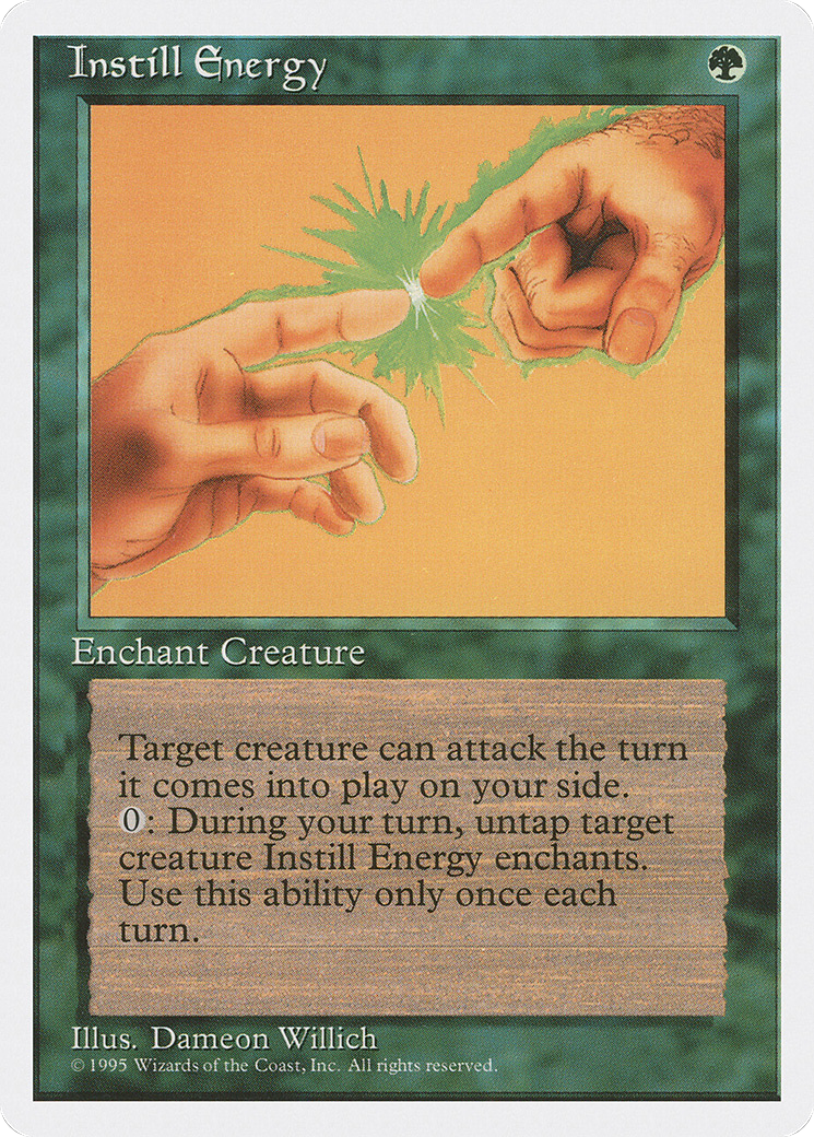 Instill Energy (4ED-252) - Fourth Edition - Premium MTG Single from Wizards of the Coast - Just $0.68! Shop now at Game Crave Tournament Store