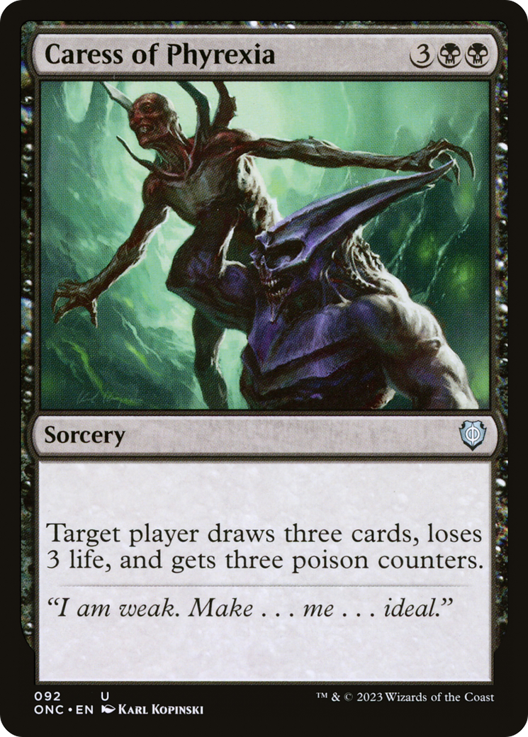 Caress of Phyrexia (ONC-092) - Phyrexia: All Will Be One Commander - Premium MTG Single from Wizards of the Coast - Just $0.08! Shop now at Game Crave Tournament Store