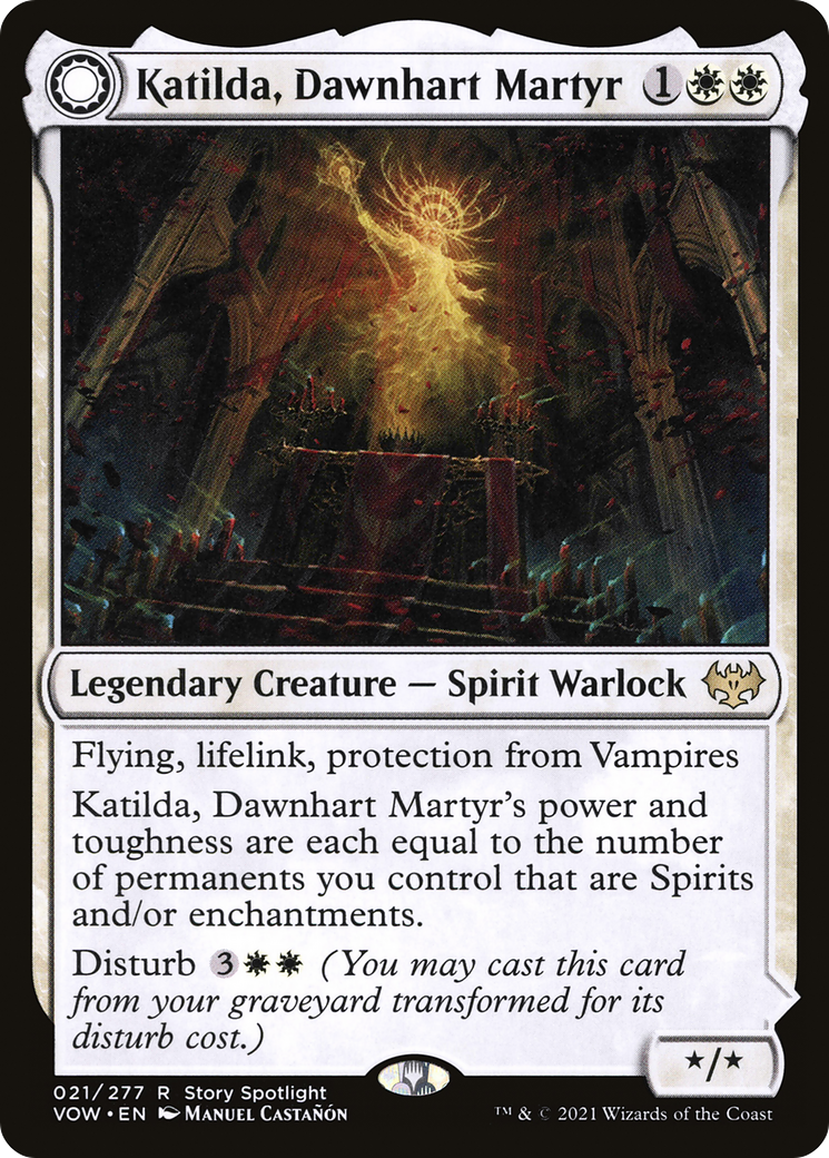 Katilda, Dawnhart Martyr // Katilda's Rising Dawn (VOW-021) - Innistrad: Crimson Vow: (Double Faced Transform) Foil - Premium MTG Single from Wizards of the Coast - Just $0.79! Shop now at Game Crave Tournament Store