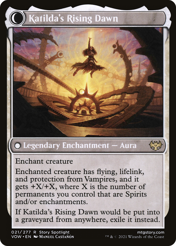 Katilda, Dawnhart Martyr // Katilda's Rising Dawn (VOW-021) - Innistrad: Crimson Vow: (Double Faced Transform) - Premium MTG Single from Wizards of the Coast - Just $0.80! Shop now at Game Crave Tournament Store