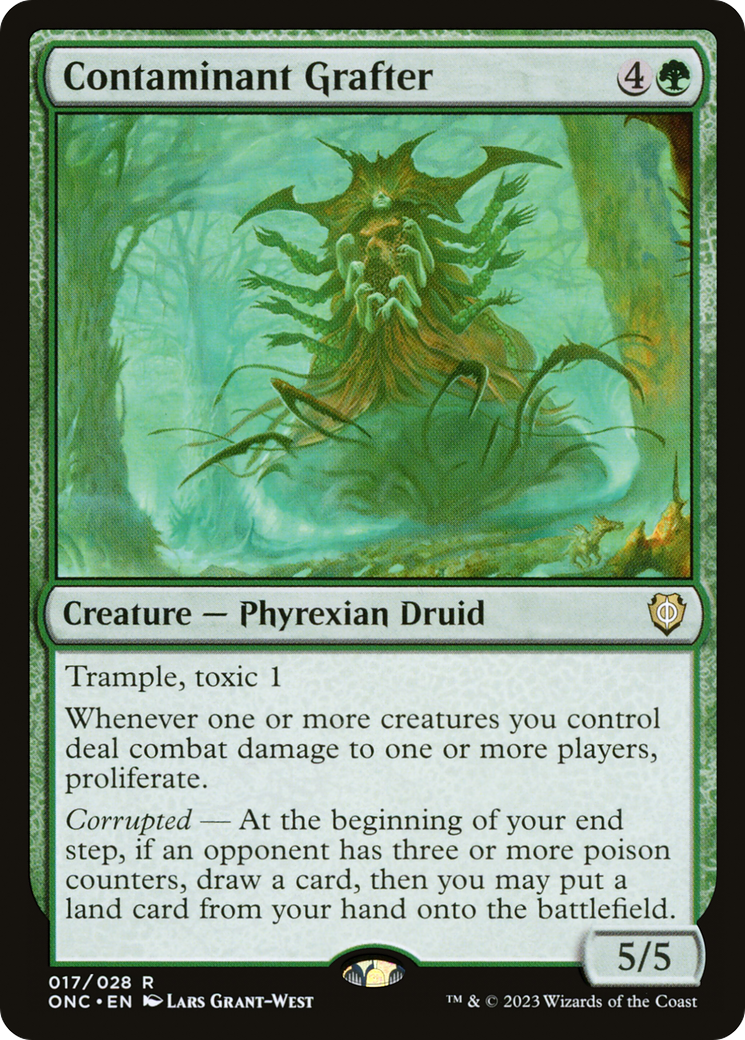Contaminant Grafter (ONC-017) - Phyrexia: All Will Be One Commander - Premium MTG Single from Wizards of the Coast - Just $2.09! Shop now at Game Crave Tournament Store