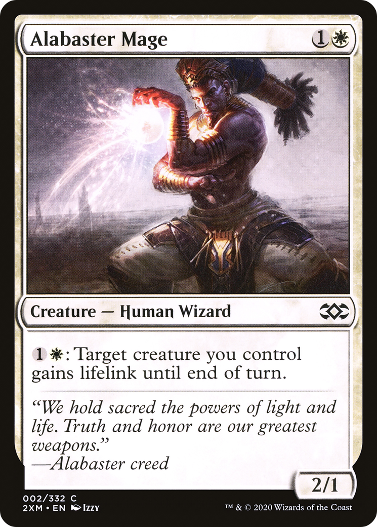 Alabaster Mage (2XM-002) - Double Masters - Premium MTG Single from Wizards of the Coast - Just $0.25! Shop now at Game Crave Tournament Store