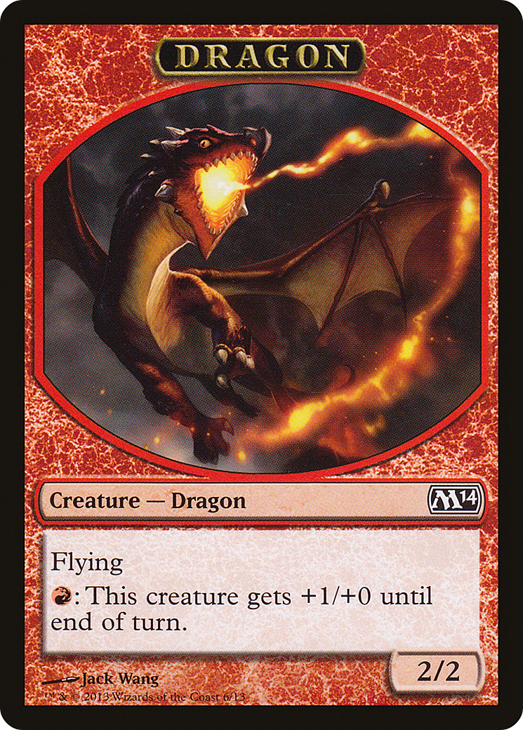 Dragon (TM14-006) - Magic 2014 Tokens - Premium MTG Single from Wizards of the Coast - Just $0.08! Shop now at Game Crave Tournament Store