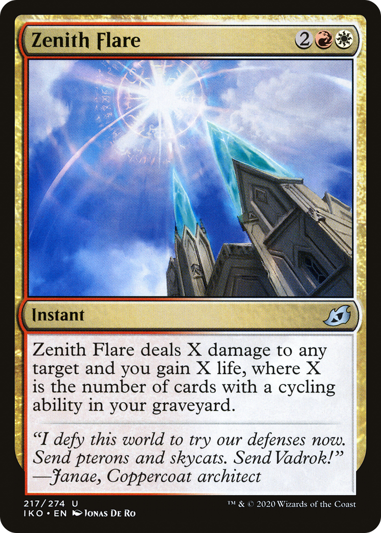 Zenith Flare (IKO-217) - Ikoria: Lair of Behemoths Foil - Premium MTG Single from Wizards of the Coast - Just $0.08! Shop now at Game Crave Tournament Store