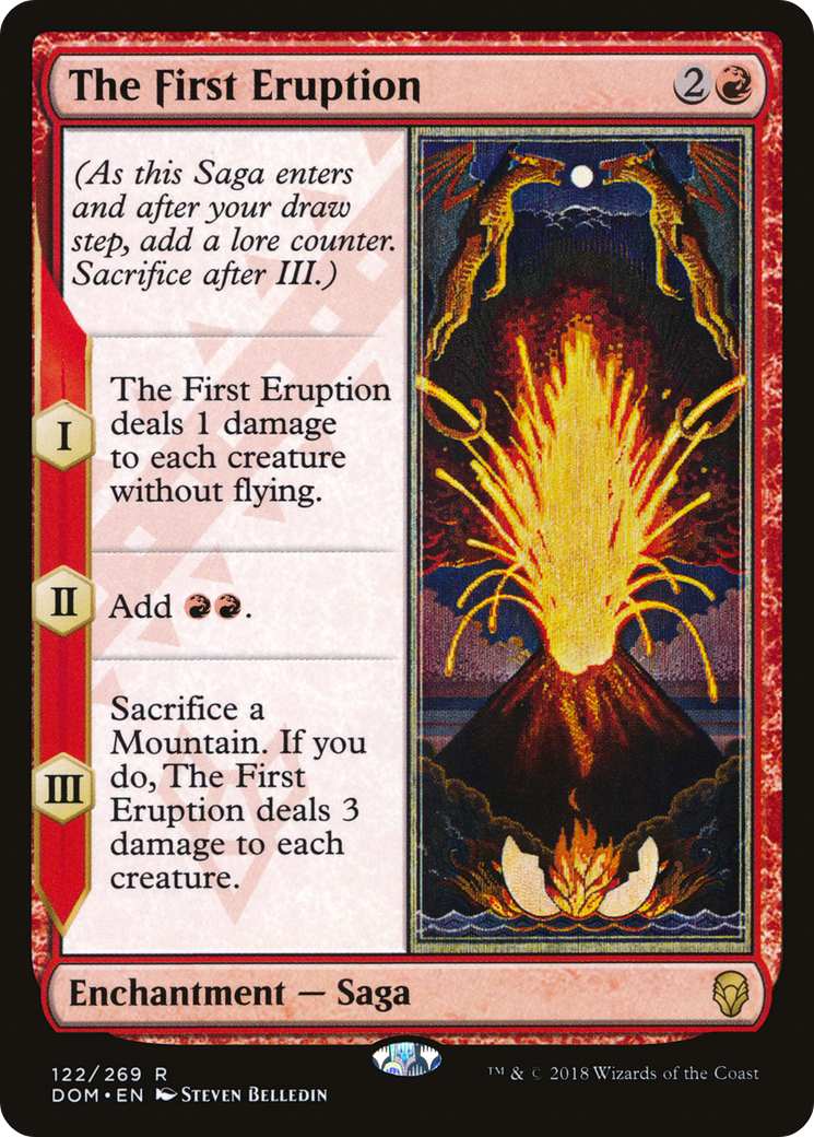 The First Eruption (DOM-122) - Dominaria - Premium MTG Single from Wizards of the Coast - Just $0.08! Shop now at Game Crave Tournament Store