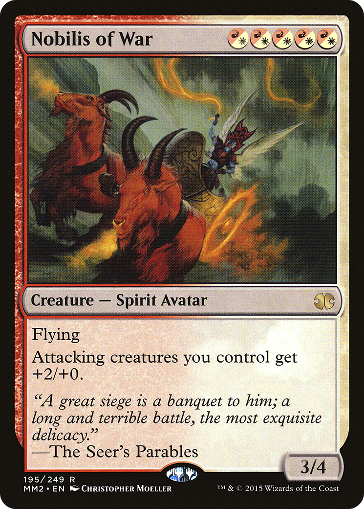 Nobilis of War (MM2-195) - Modern Masters 2015 - Premium MTG Single from Wizards of the Coast - Just $0.08! Shop now at Game Crave Tournament Store