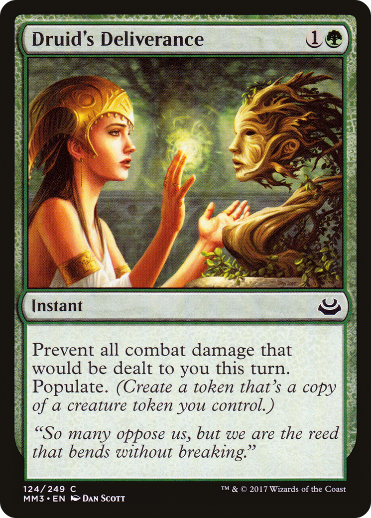 Druid's Deliverance (MM3-124) - Modern Masters 2017 - Premium MTG Single from Wizards of the Coast - Just $0.08! Shop now at Game Crave Tournament Store