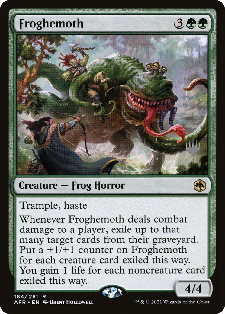 Froghemoth (PAFR-184P) - Adventures in the Forgotten Realms Promos Foil - Premium MTG Single from Wizards of the Coast - Just $0.34! Shop now at Game Crave Tournament Store