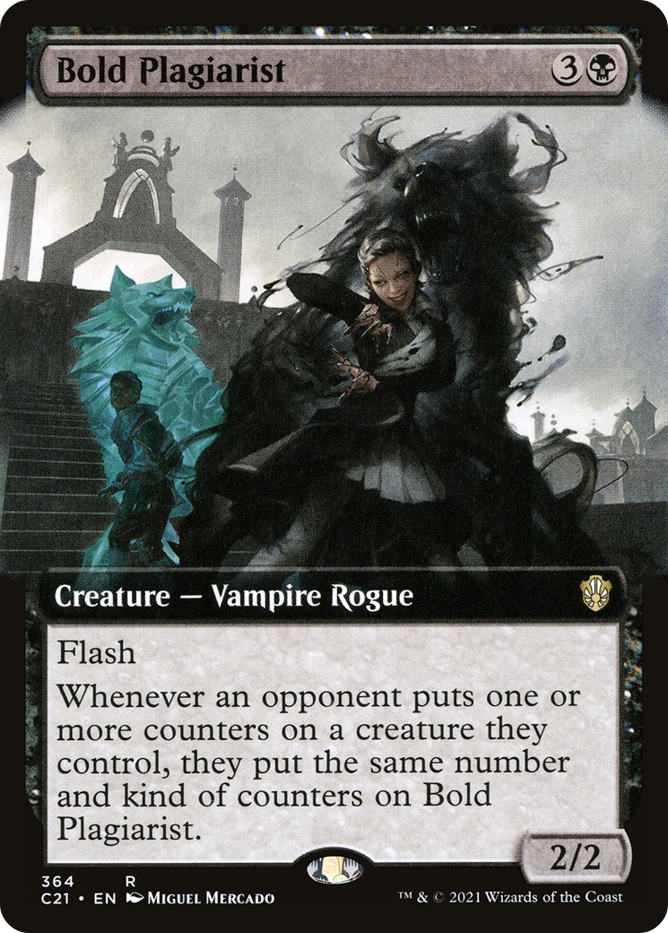 Bold Plagiarist (C21-364) - Commander 2021: (Extended Art) - Premium MTG Single from Wizards of the Coast - Just $0.09! Shop now at Game Crave Tournament Store