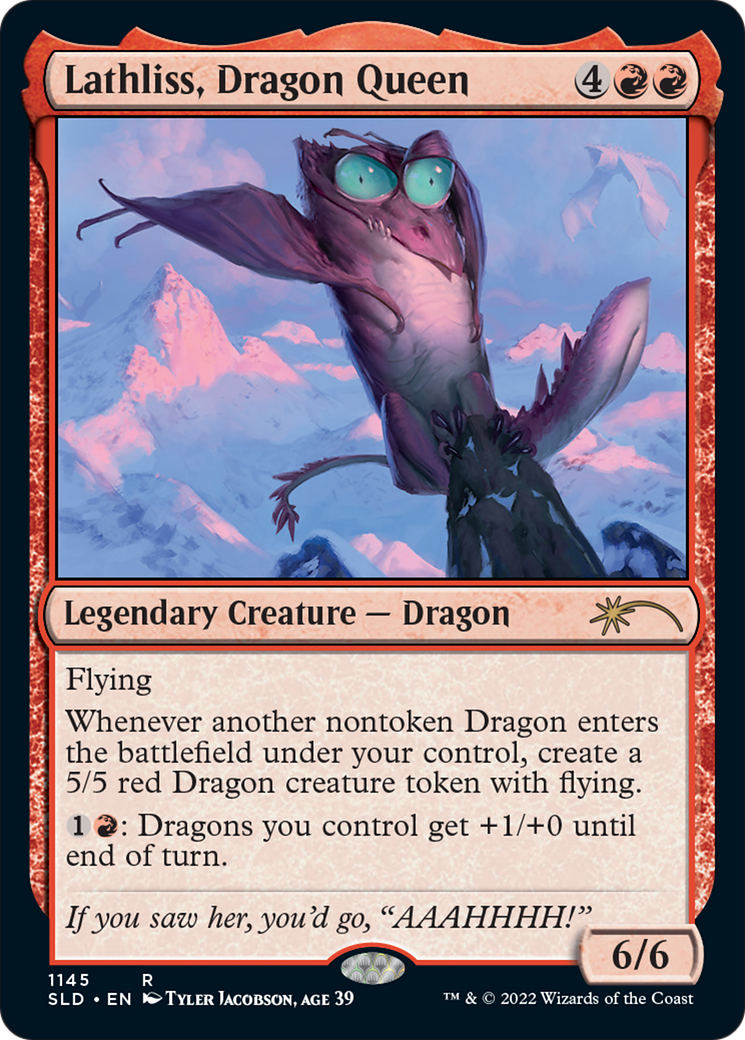 Lathliss, Dragon Queen (SLD-1145) - Secret Lair Drop - Premium MTG Single from Wizards of the Coast - Just $4.14! Shop now at Game Crave Tournament Store