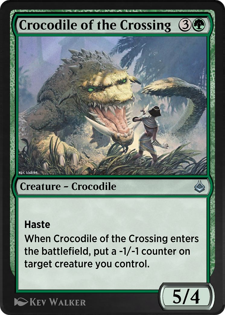 Crocodile of the Crossing (AKR-187) - Amonkhet Remastered - Premium MTG Single from Wizards of the Coast - Just $0! Shop now at Game Crave Tournament Store