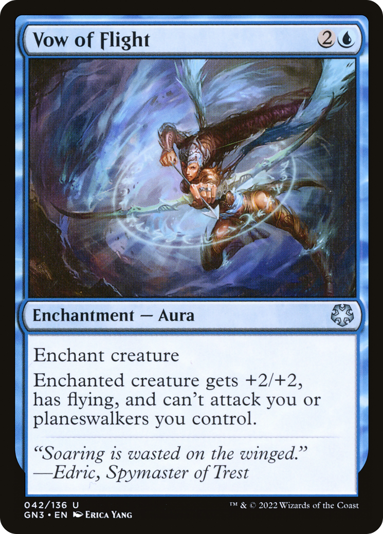 Vow of Flight (GN3-042) - Game Night: Free-for-All - Premium MTG Single from Wizards of the Coast - Just $0.25! Shop now at Game Crave Tournament Store
