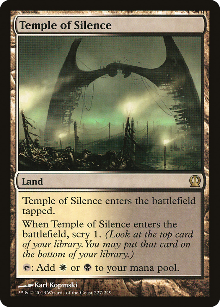 Temple of Silence (THS-227) - Theros Foil - Premium MTG Single from Wizards of the Coast - Just $0.40! Shop now at Game Crave Tournament Store