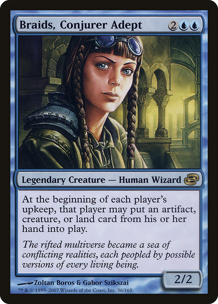 Braids, Conjurer Adept (PLC-036) - Planar Chaos Foil - Premium MTG Single from Wizards of the Coast - Just $4.31! Shop now at Game Crave Tournament Store