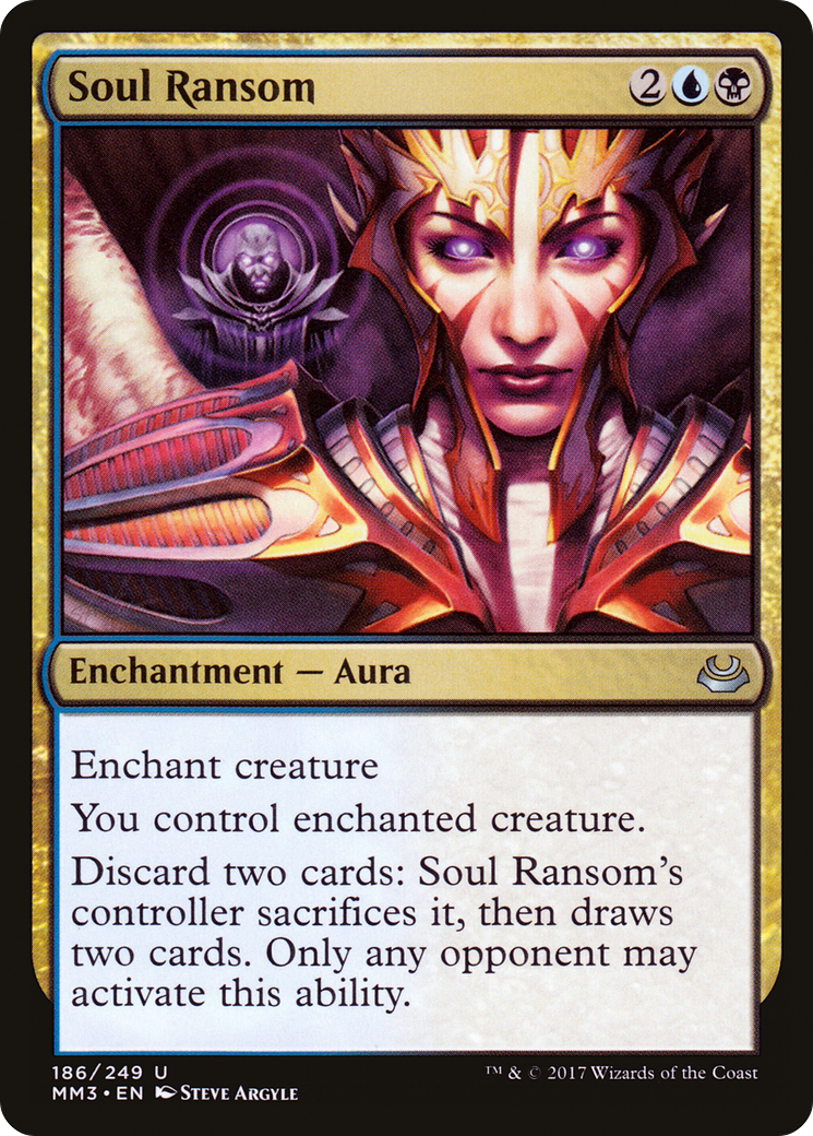 Soul Ransom (MM3-186) - Modern Masters 2017 Foil - Premium MTG Single from Wizards of the Coast - Just $0.08! Shop now at Game Crave Tournament Store