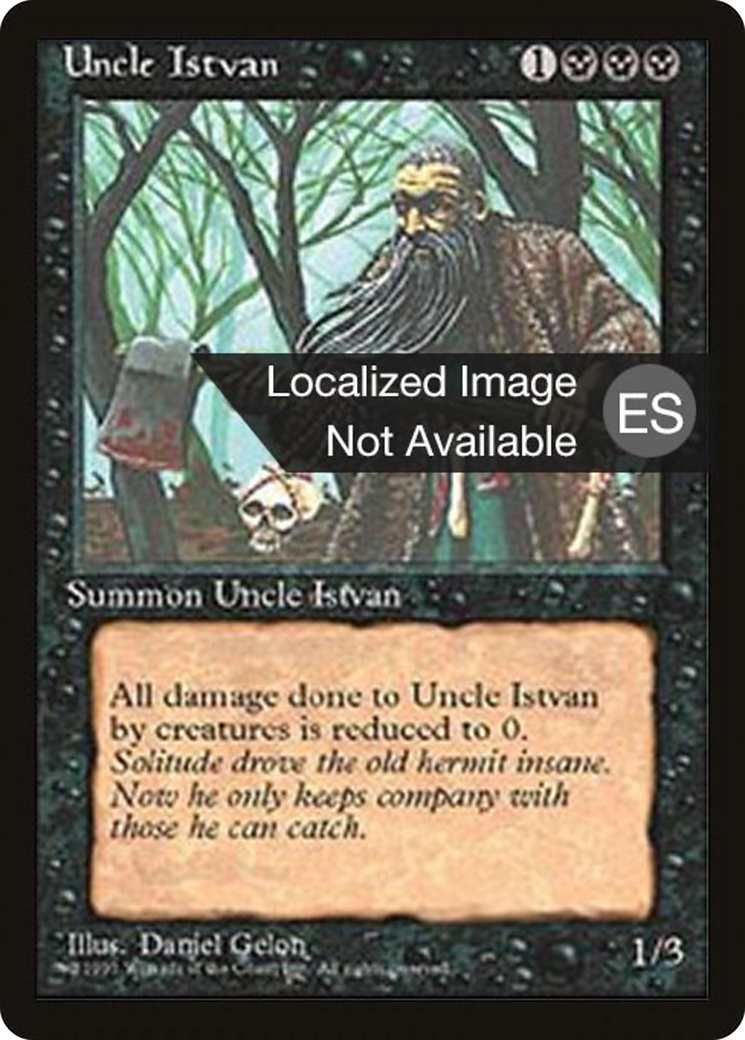 Uncle Istvan (4BB-165) - Fourth Edition Foreign Black Border - Premium MTG Single from Wizards of the Coast - Just $1.68! Shop now at Game Crave Tournament Store