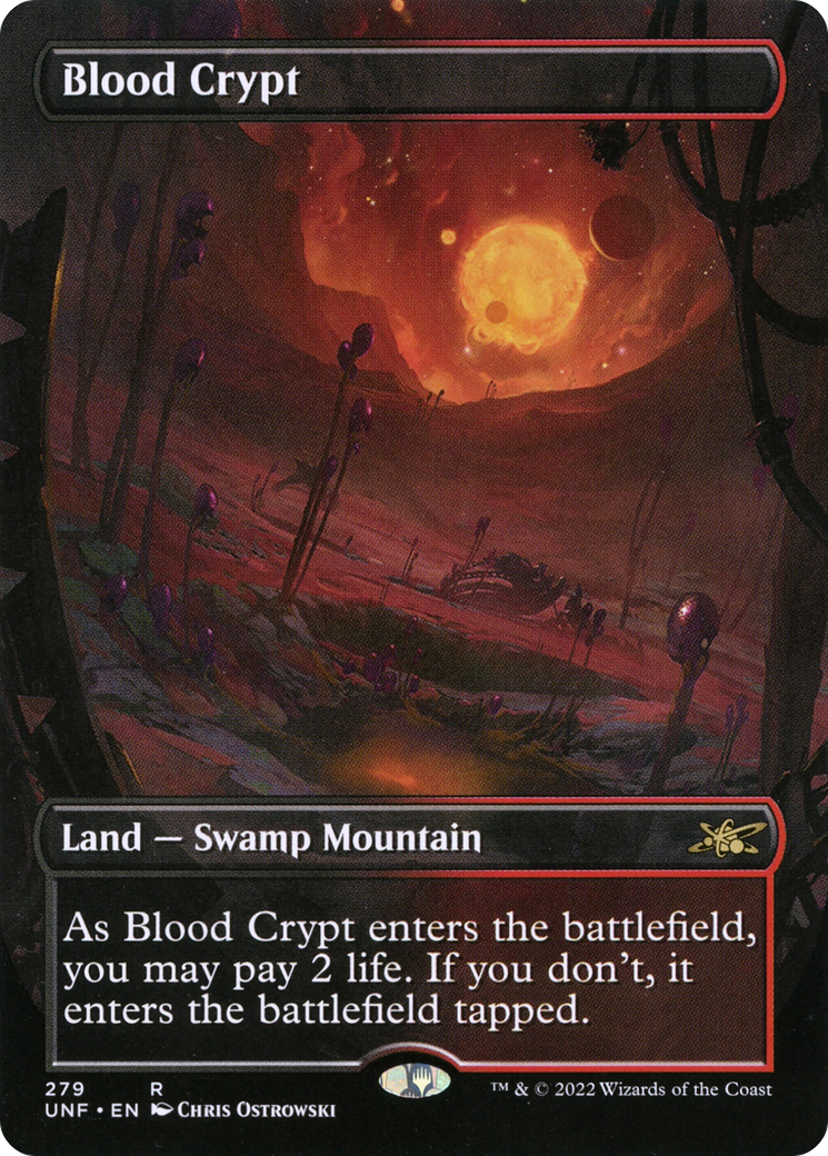 Blood Crypt (UNF-279) - Unfinity (Borderless) Foil - Premium MTG Single from Wizards of the Coast - Just $6.94! Shop now at Game Crave Tournament Store
