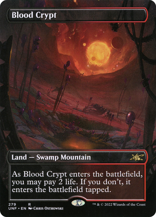 Blood Crypt (UNF-279) - Unfinity (Borderless) Foil - Premium MTG Single from Wizards of the Coast - Just $6.94! Shop now at Game Crave Tournament Store