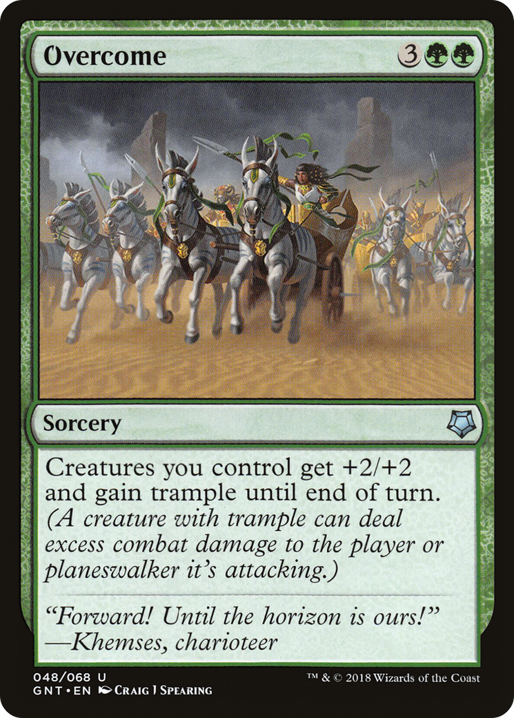 Overcome (GNT-048) - Game Night - Premium MTG Single from Wizards of the Coast - Just $0.08! Shop now at Game Crave Tournament Store