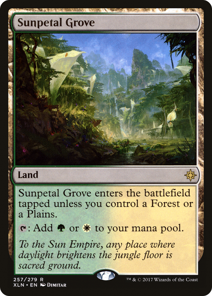Sunpetal Grove (XLN-257) - Ixalan - Premium MTG Single from Wizards of the Coast - Just $0.37! Shop now at Game Crave Tournament Store