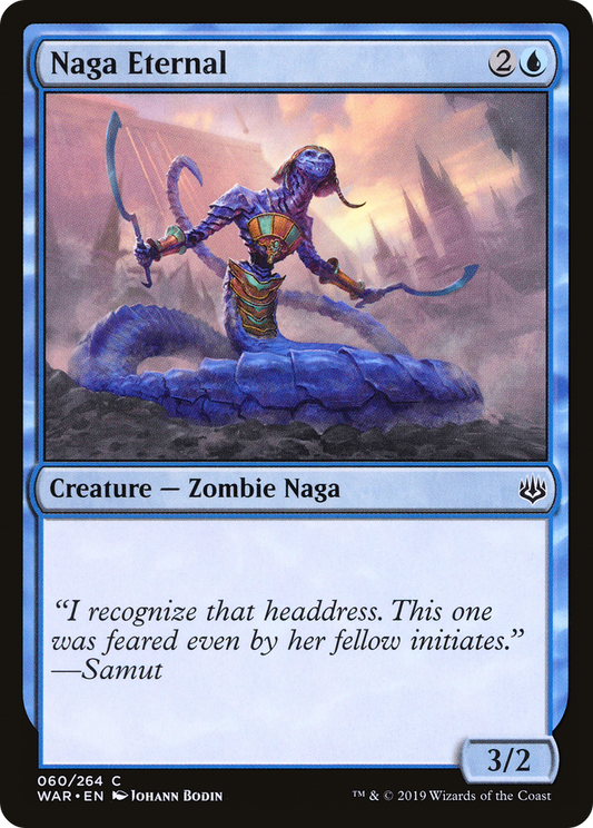 Naga Eternal (WAR-060) - War of the Spark - Premium MTG Single from Wizards of the Coast - Just $0.08! Shop now at Game Crave Tournament Store