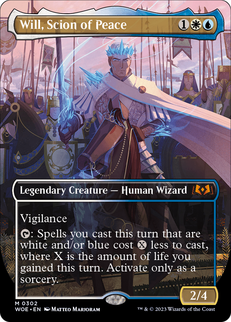 Will, Scion of Peace (WOE-302) - Wilds of Eldraine (Borderless) Foil - Premium MTG Single from Wizards of the Coast - Just $0.39! Shop now at Game Crave Tournament Store