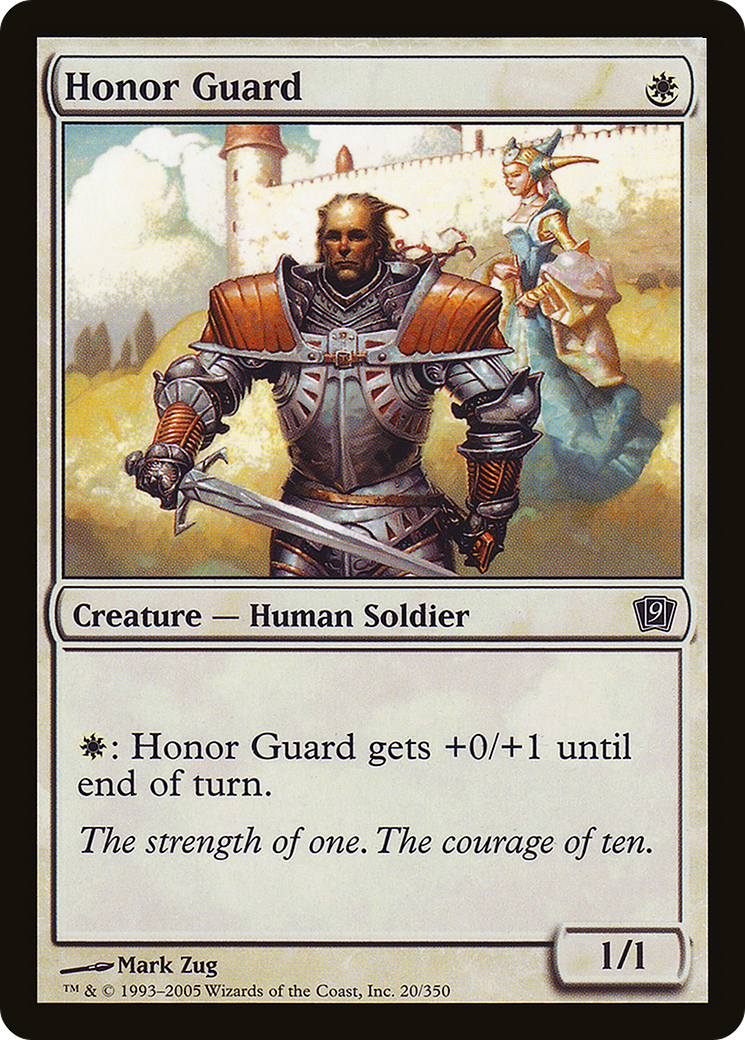Honor Guard (9ED-20★) - Ninth Edition Foil - Premium MTG Single from Wizards of the Coast - Just $0.38! Shop now at Game Crave Tournament Store