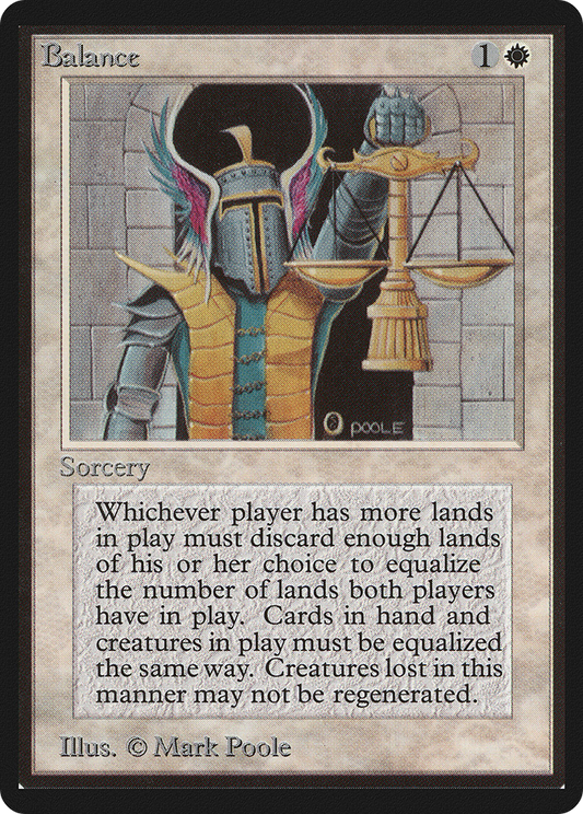 Balance (LEB-003) - Limited Edition Beta - Premium MTG Single from Wizards of the Coast - Just $0! Shop now at Game Crave Tournament Store