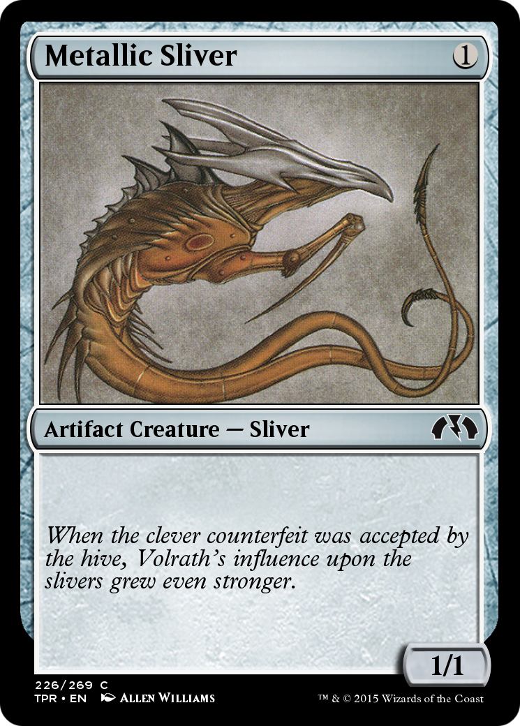 Metallic Sliver (TPR-226) - Tempest Remastered - Premium MTG Single from Wizards of the Coast - Just $0! Shop now at Game Crave Tournament Store