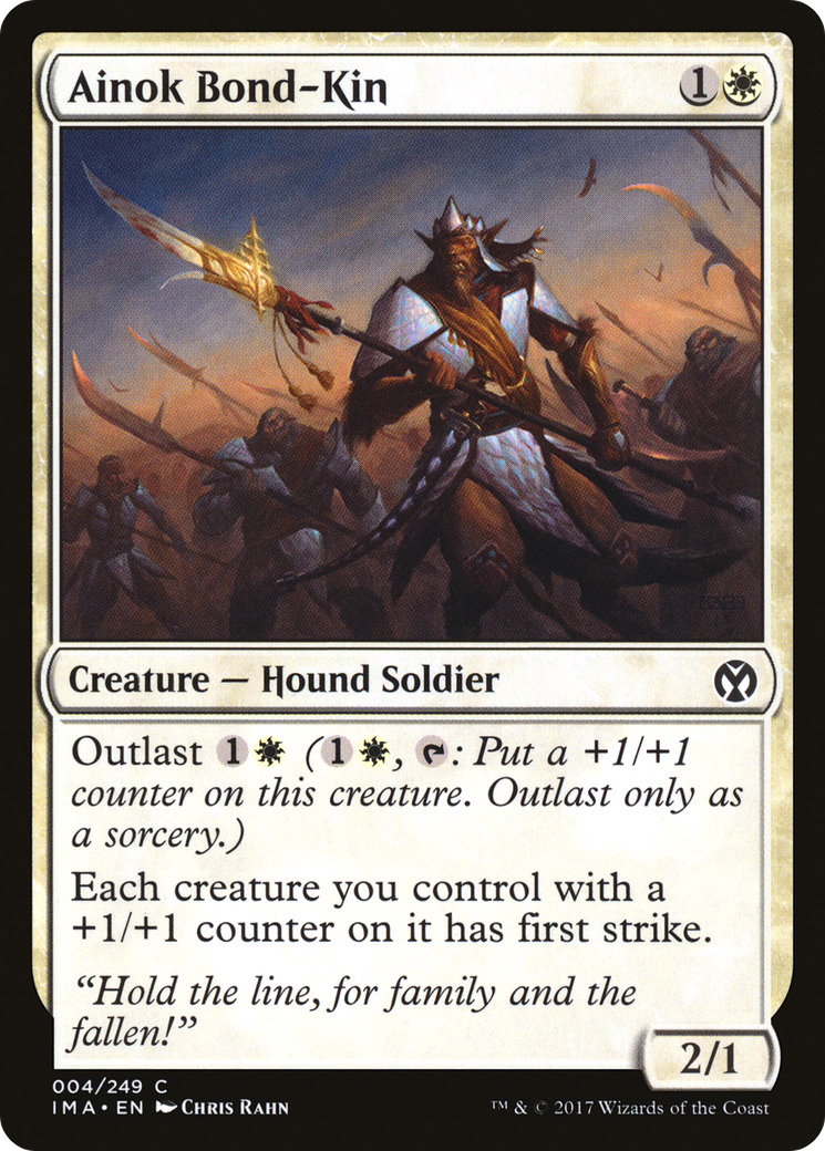 Ainok Bond-Kin (IMA-004) - Iconic Masters Foil - Premium MTG Single from Wizards of the Coast - Just $0.08! Shop now at Game Crave Tournament Store