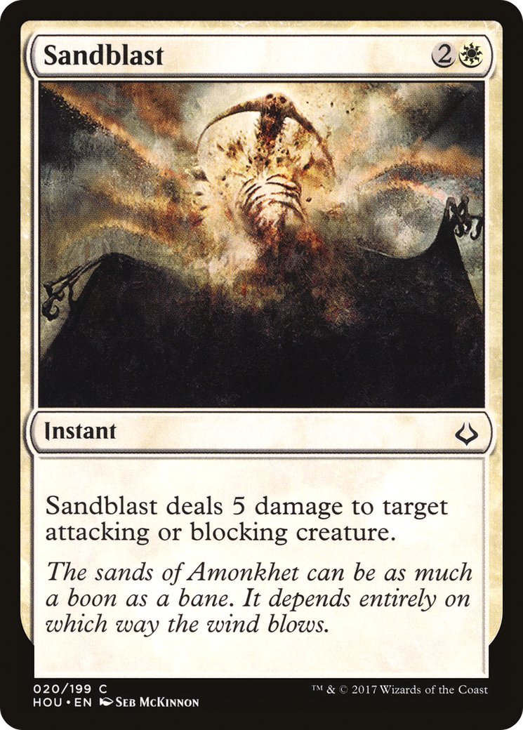 Sandblast (HOU-020) - Hour of Devastation Foil - Premium MTG Single from Wizards of the Coast - Just $0.08! Shop now at Game Crave Tournament Store