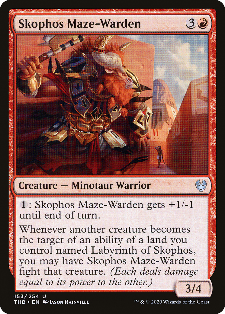 Skophos Maze-Warden (THB-153) - Theros Beyond Death Foil - Premium MTG Single from Wizards of the Coast - Just $0.08! Shop now at Game Crave Tournament Store