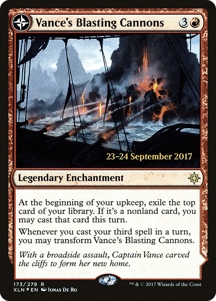 Vance's Blasting Cannons // Spitfire Bastion (PXLN-173S) - Ixalan Promos: (compasslanddfc) Foil - Premium MTG Single from Wizards of the Coast - Just $0.23! Shop now at Game Crave Tournament Store