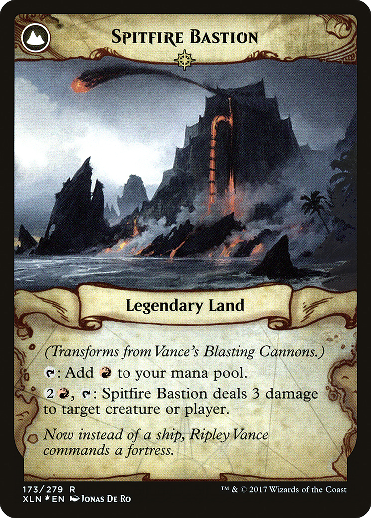 Vance's Blasting Cannons // Spitfire Bastion (PXLN-173S) - Ixalan Promos: (compasslanddfc) Foil - Premium MTG Single from Wizards of the Coast - Just $0.23! Shop now at Game Crave Tournament Store