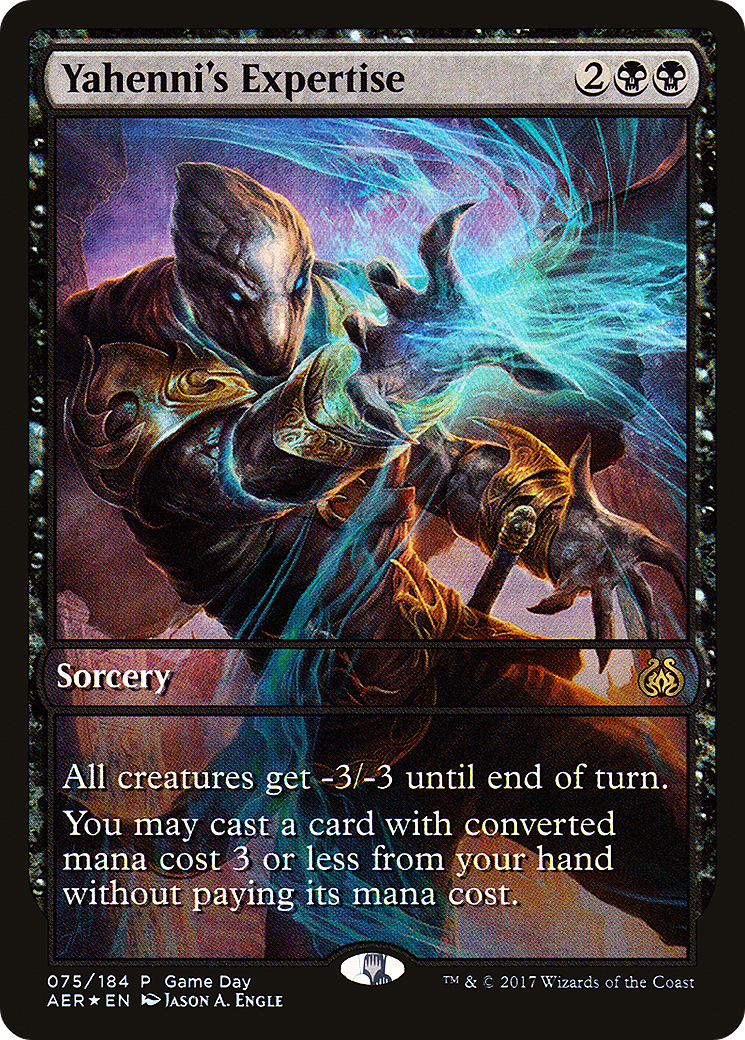 Yahenni's Expertise (PAER-075) - Aether Revolt Promos Foil - Premium MTG Single from Wizards of the Coast - Just $0.44! Shop now at Game Crave Tournament Store