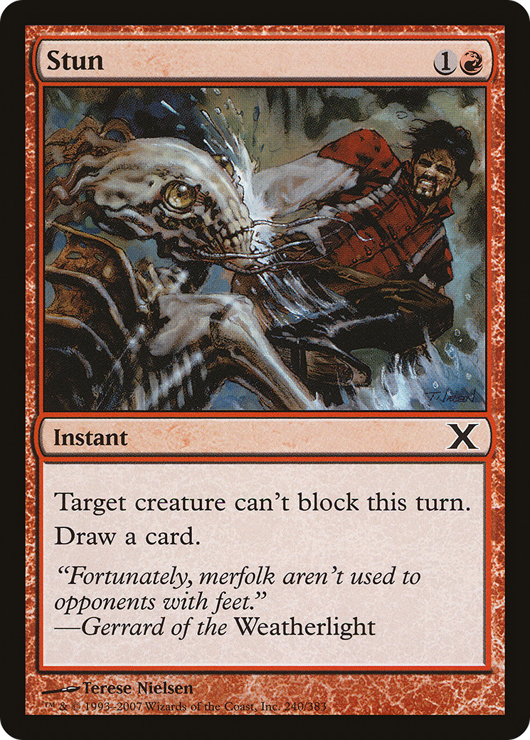 Stun (10E-240) - Tenth Edition Foil - Premium MTG Single from Wizards of the Coast - Just $2.68! Shop now at Game Crave Tournament Store