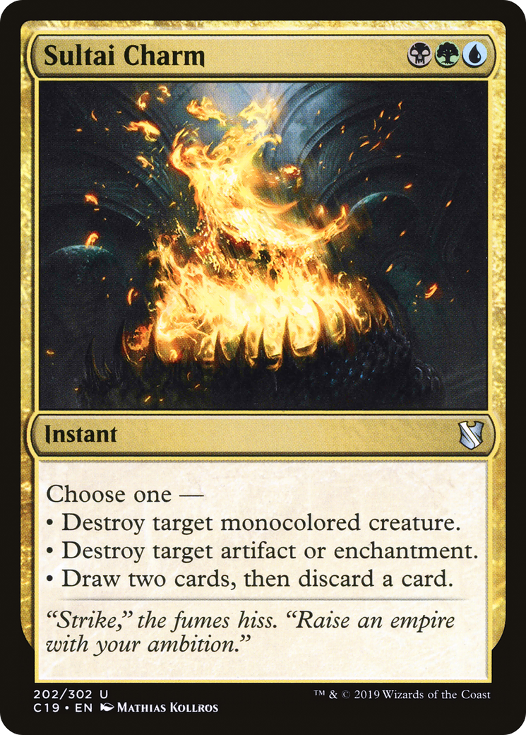 Sultai Charm (C19-202) - Commander 2019 - Premium MTG Single from Wizards of the Coast - Just $0.08! Shop now at Game Crave Tournament Store