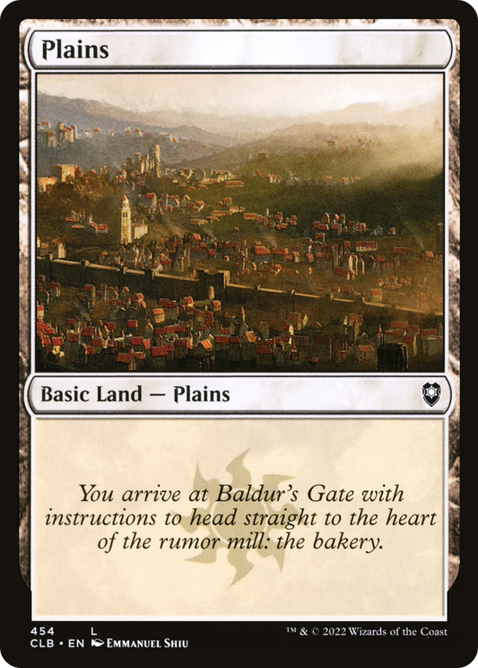 Plains (CLB-454) - Commander Legends: Battle for Baldur's Gate Foil - Premium MTG Single from Wizards of the Coast - Just $0.25! Shop now at Game Crave Tournament Store