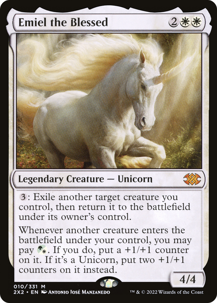 Emiel the Blessed (2X2-010) - Double Masters 2022 Foil - Premium MTG Single from Wizards of the Coast - Just $2.08! Shop now at Game Crave Tournament Store