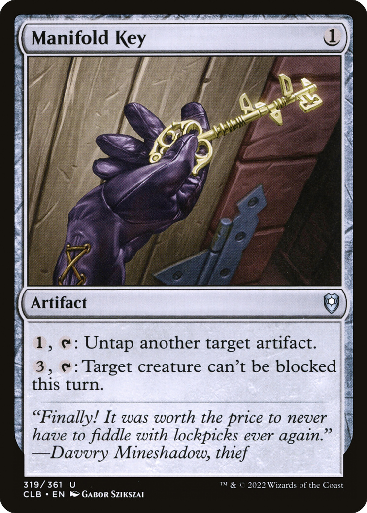 Manifold Key (CLB-319) - Commander Legends: Battle for Baldur's Gate Foil - Premium MTG Single from Wizards of the Coast - Just $0.26! Shop now at Game Crave Tournament Store