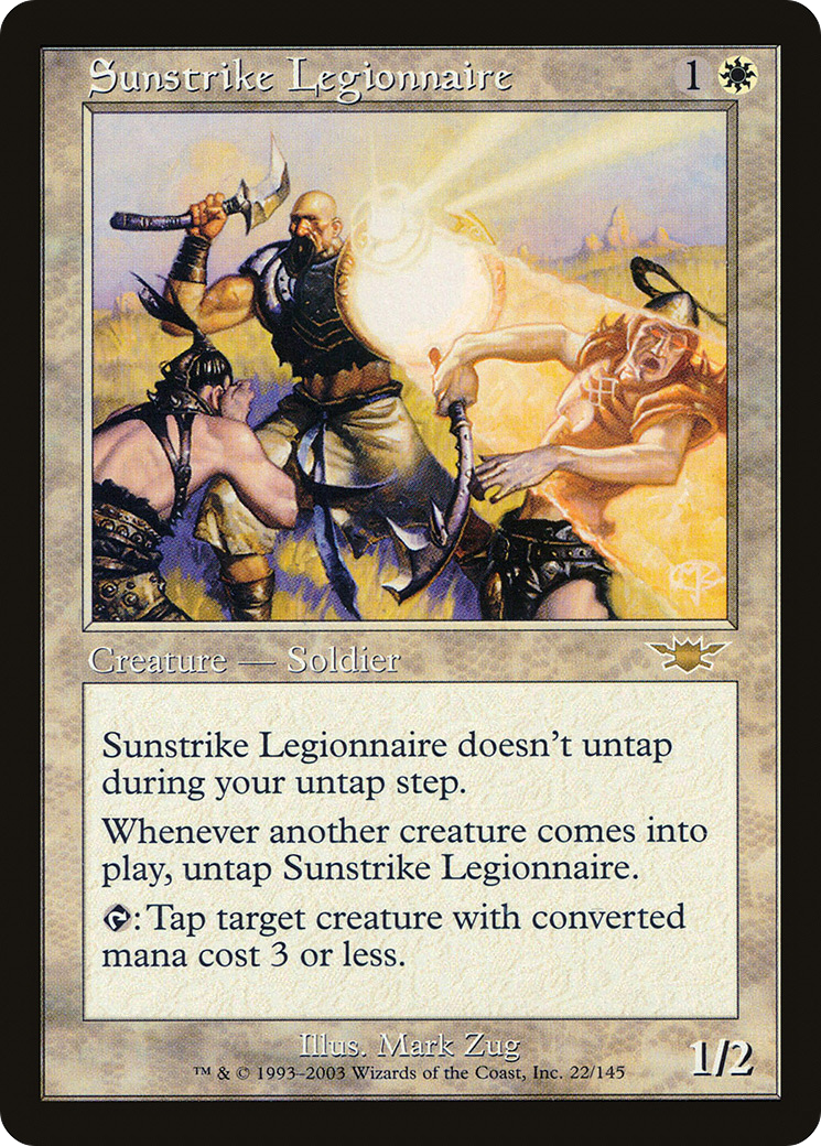 Sunstrike Legionnaire (LGN-022) - Legions - Premium MTG Single from Wizards of the Coast - Just $0.43! Shop now at Game Crave Tournament Store