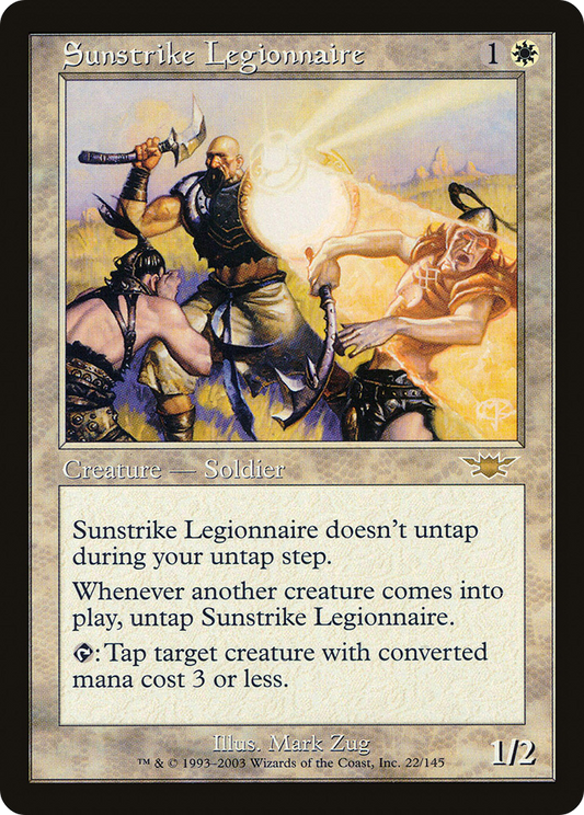 Sunstrike Legionnaire (LGN-022) - Legions - Premium MTG Single from Wizards of the Coast - Just $0.43! Shop now at Game Crave Tournament Store