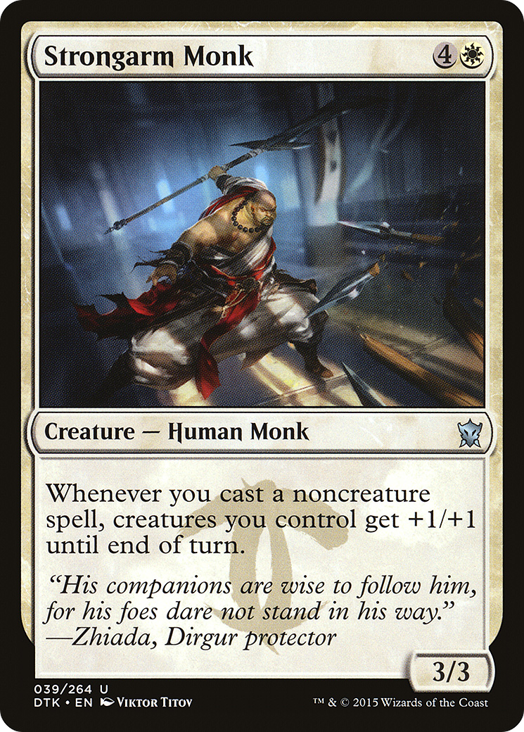 Strongarm Monk (DTK-039) - Dragons of Tarkir - Premium MTG Single from Wizards of the Coast - Just $0.08! Shop now at Game Crave Tournament Store