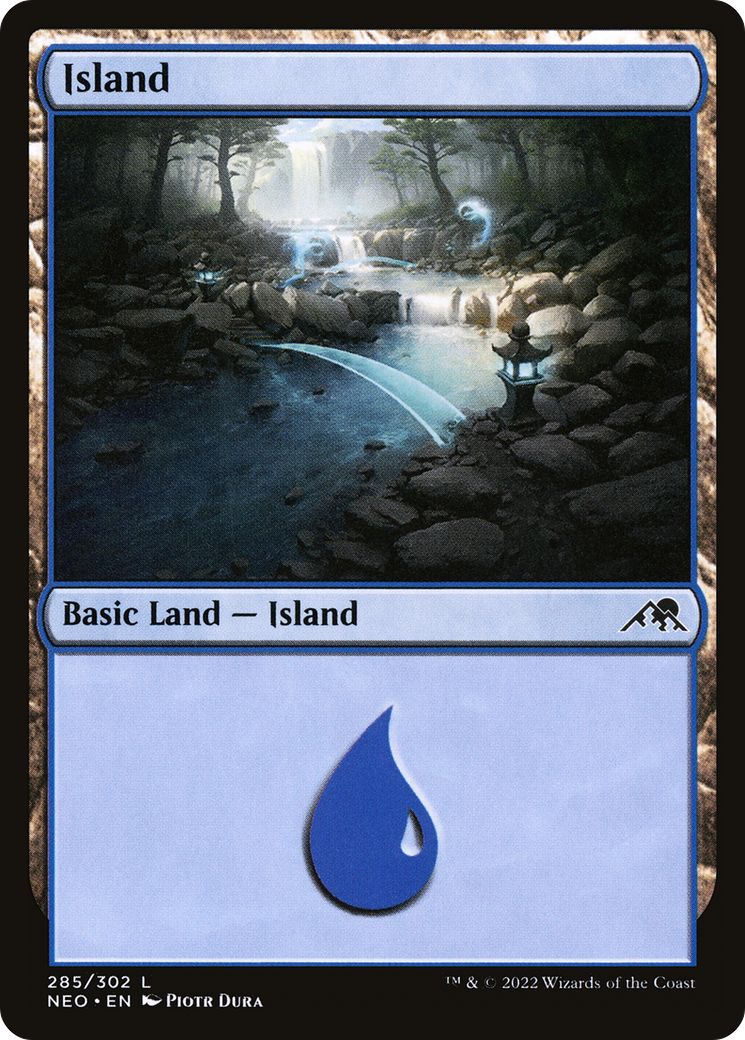 Island (NEO-285) - Kamigawa: Neon Dynasty - Premium MTG Single from Wizards of the Coast - Just $0.08! Shop now at Game Crave Tournament Store