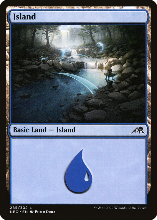 Island (NEO-285) - Kamigawa: Neon Dynasty - Premium MTG Single from Wizards of the Coast - Just $0.08! Shop now at Game Crave Tournament Store
