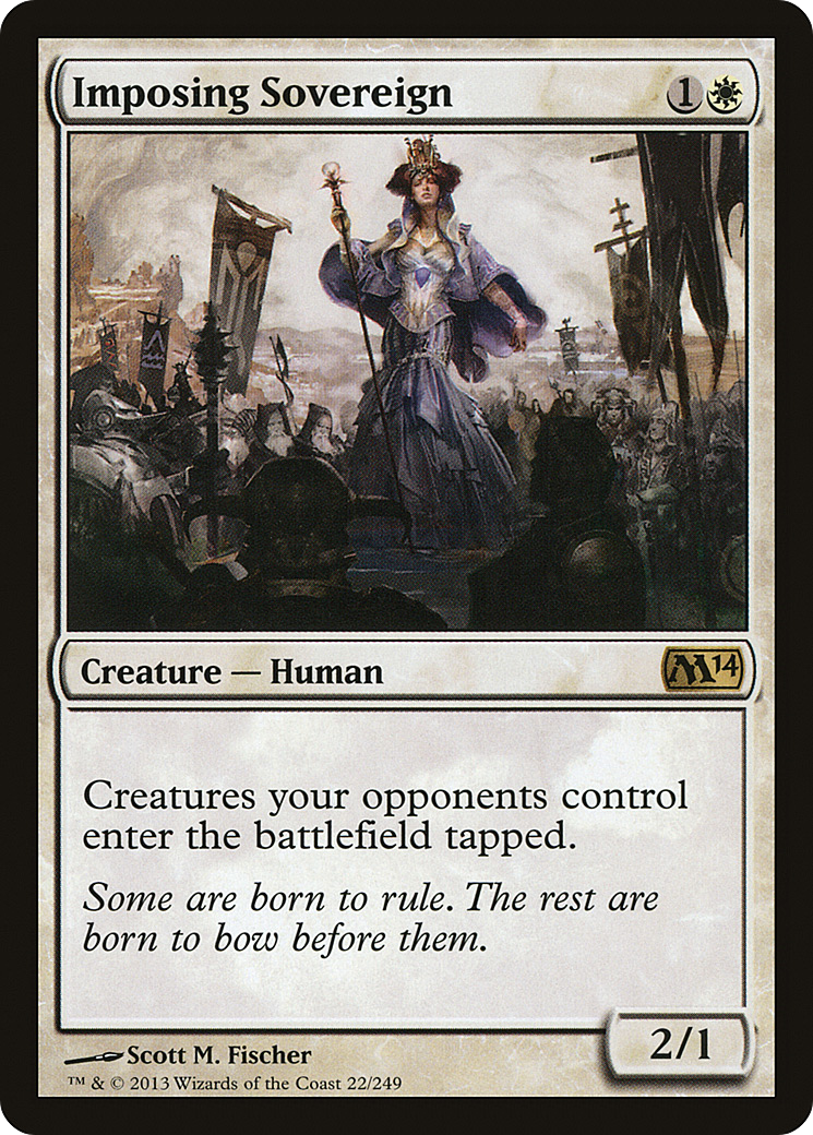 Imposing Sovereign (M14-022) - Magic 2014 - Premium MTG Single from Wizards of the Coast - Just $0.09! Shop now at Game Crave Tournament Store