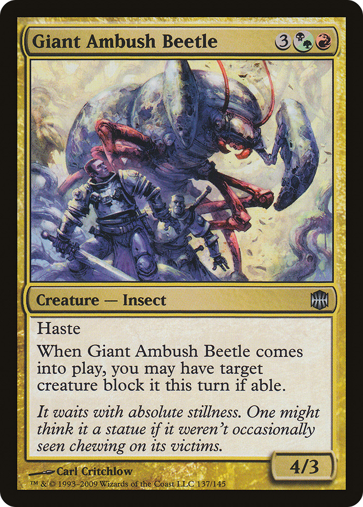 Giant Ambush Beetle (ARB-137) - Alara Reborn - Premium MTG Single from Wizards of the Coast - Just $0.08! Shop now at Game Crave Tournament Store